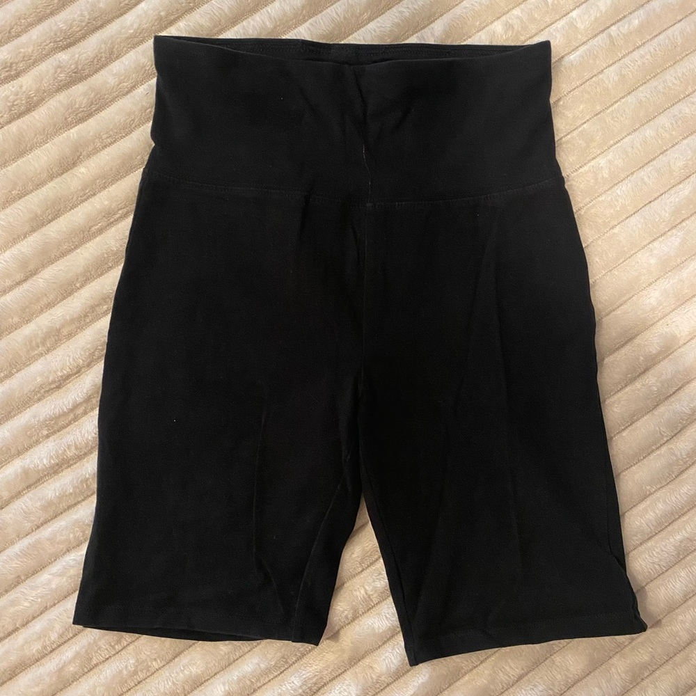 Women's Black High-Waisted Shorts